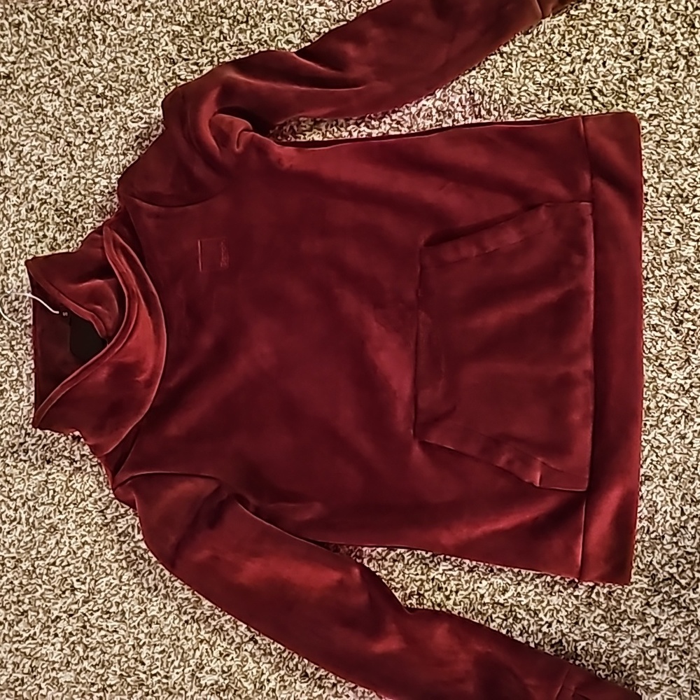 Bench funnel neck velvet soft pullover